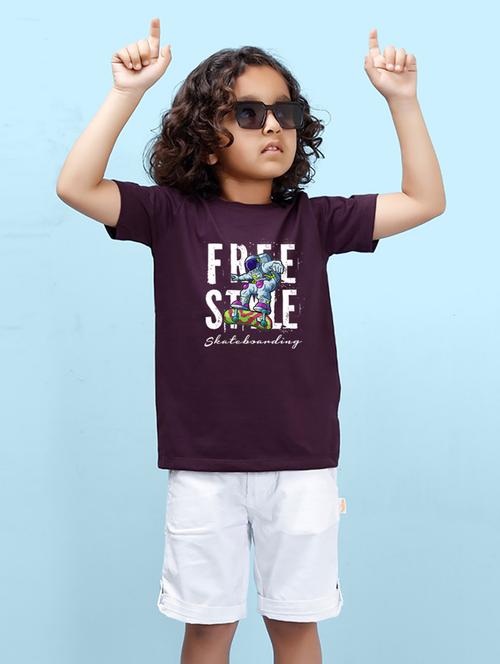 boys front print short sleeve t-shirt - 20683532 - Very Small Image - 1
