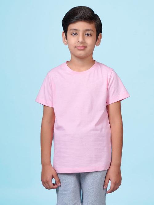 boys solid round neck t-shirt - 20683573 - Very Small Image - 1