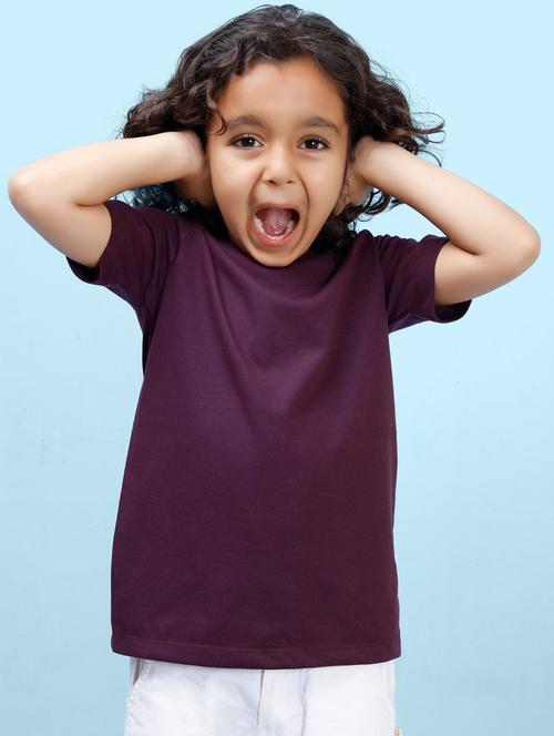 boys solid round neck t-shirt - 20683574 - Very Small Image - 1