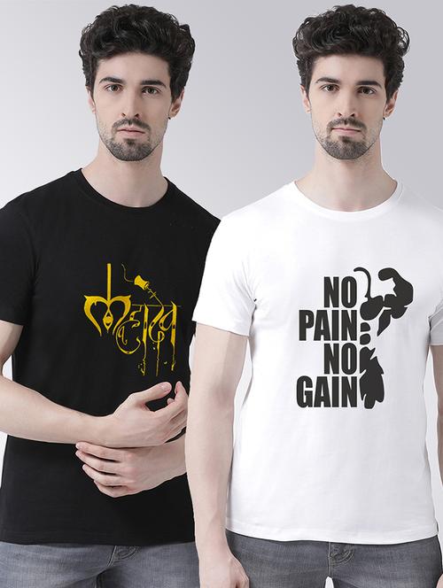 men pack of 2 printed t-shirts - 20684235 - Very Small Image - 1