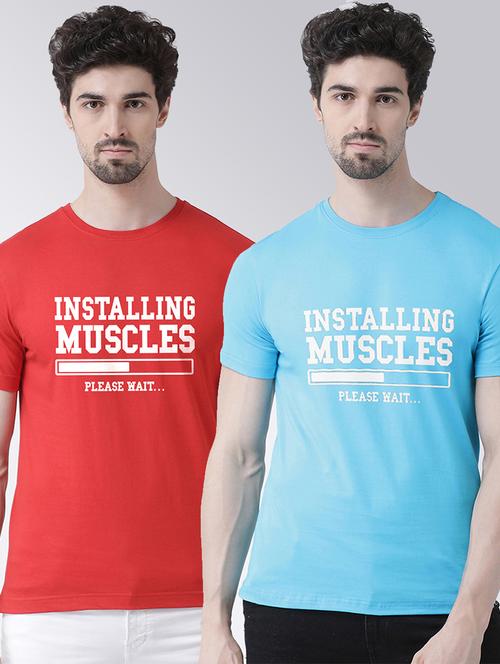 men multi color pack of 2 t-shirts - 20684256 - Very Small Image - 1