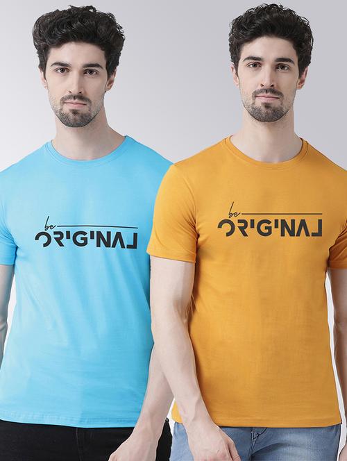 men multi color pack of 2 t-shirts - 20684257 - Very Small Image - 1