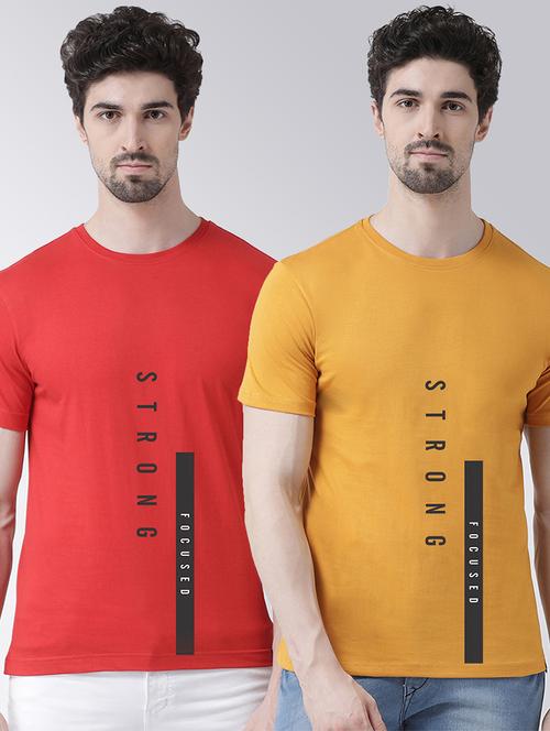 men pack of 2 printed t-shirts - 20684259 - Very Small Image - 1