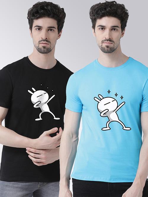 men pack of 2 printed t-shirts - 20684324 - Very Small Image - 1