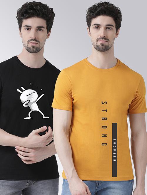 pack of 2 front print t-shirts - 20684334 - Very Small Image - 1