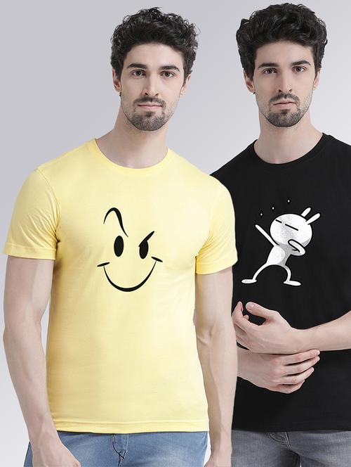 pack of 2 front print t-shirts - 20684342 - Very Small Image - 1