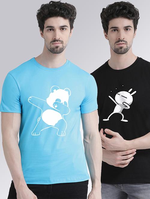 pack of 2 front print t-shirts - 20684345 - Very Small Image - 1