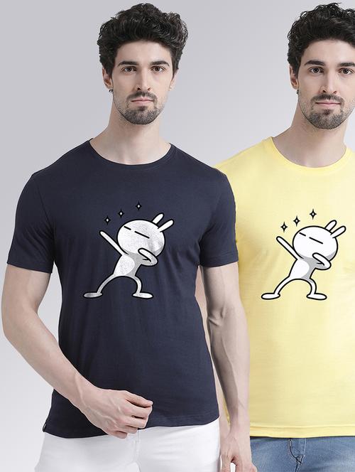 pack of 2 front print t-shirts - 20684346 - Very Small Image - 1