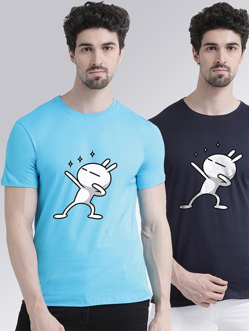 pack of 2 front print t-shirts - 20684348 - Very Small Image - 1