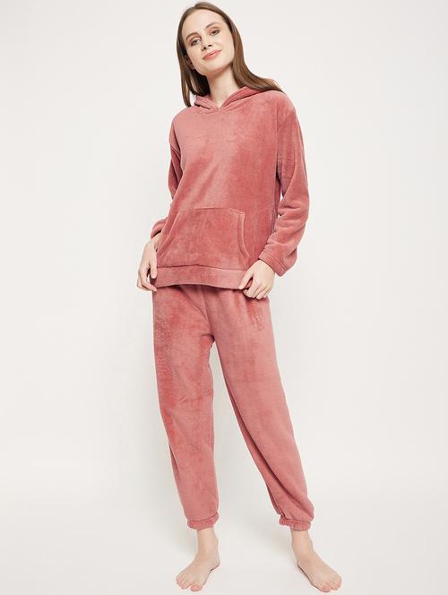pink solid pyjama set nightwear  - 20685074 - Very Small Image - 1