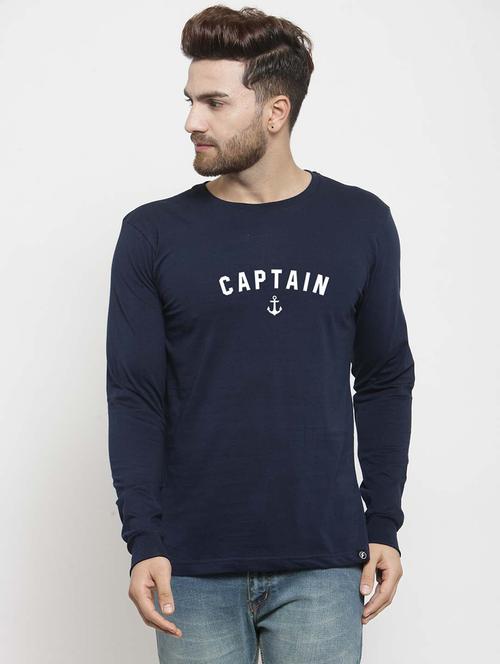 men round neck chest print t-shirt - 20685870 - Very Small Image - 1