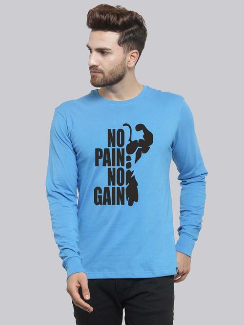 men round neck front print t-shirt - 20685896 - Very Small Image - 1