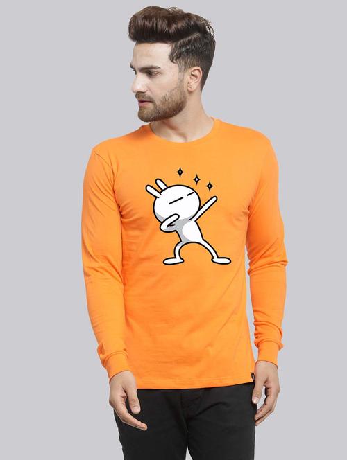 men round neck chest print t-shirt - 20685904 - Very Small Image - 1