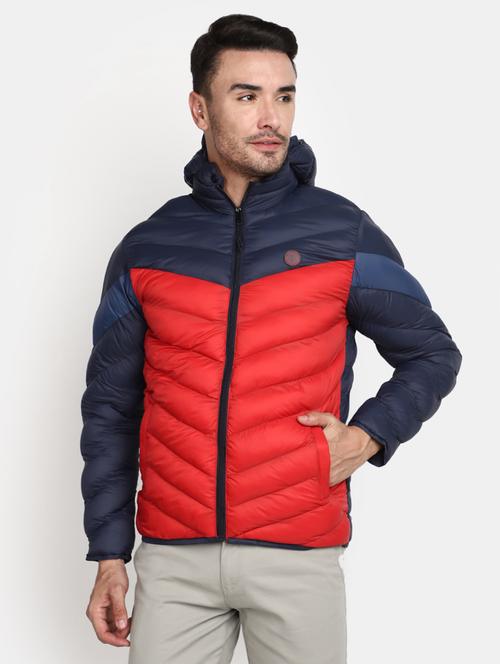 blue quilted detailed hooded jacket - 20686361 - Very Small Image - 1