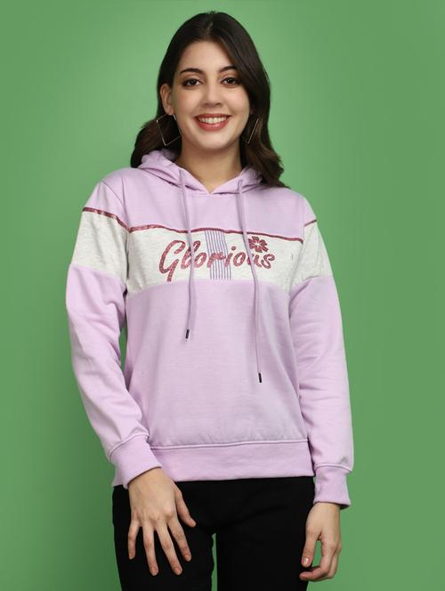 women front print long sleeve sweatshirt - 20686421 - Very Small Image - 1