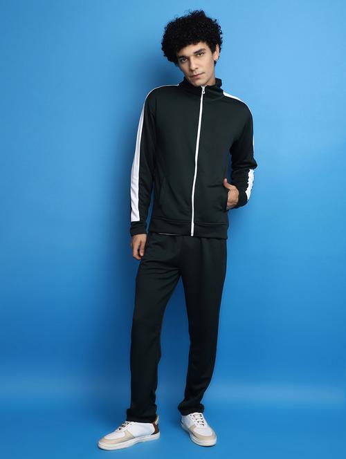 black sleeves taped detailed track suit - 20686540 - Very Small Image - 1