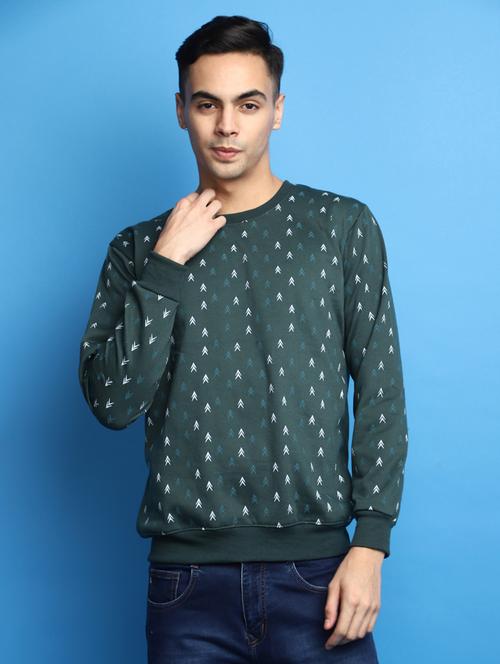 men all over print crew neck sweatshirt - 20686636 - Very Small Image - 1