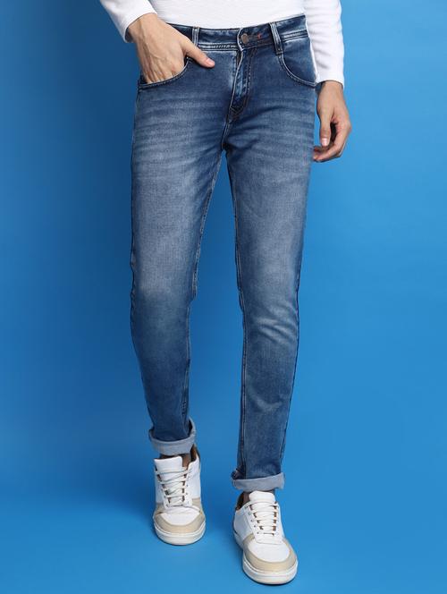mens skinny fit plain jeans - 20686941 - Very Small Image - 1