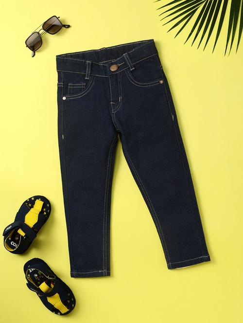 boy's plain skinny fit jeans - 20686948 - Very Small Image - 1