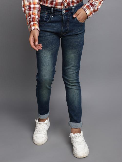 boy's plain slim fit jeans - 20686954 - Very Small Image - 1