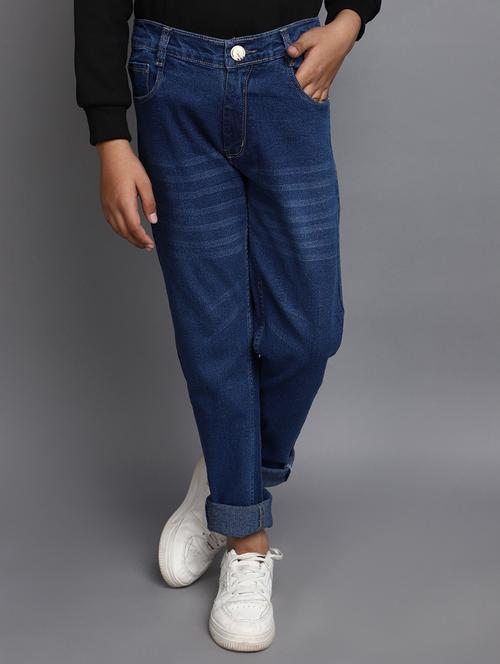 boy's plain slim fit jeans - 20686970 - Very Small Image - 1