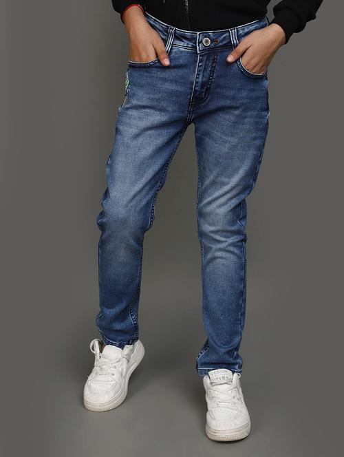 boy's plain slim fit jeans - 20687041 - Very Small Image - 1