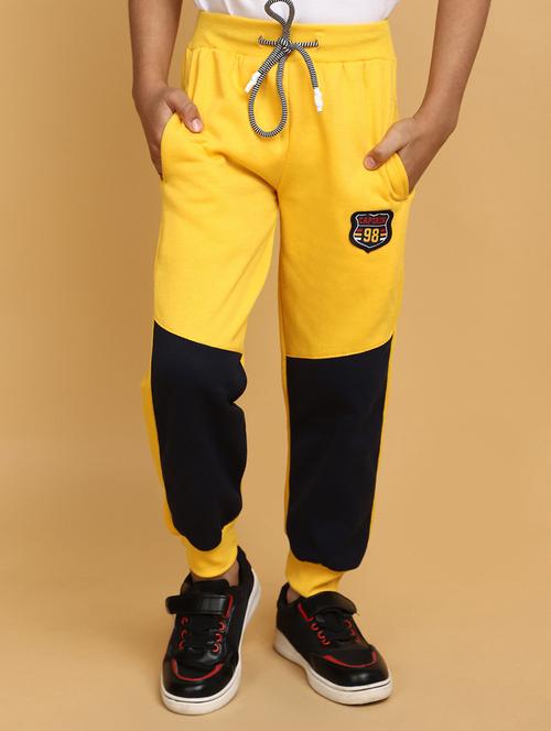 boys mid rise cotton track pant - 20687067 - Very Small Image - 1