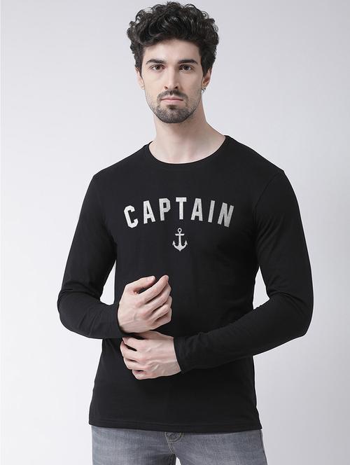 men round neck chest print t-shirt - 20687081 - Very Small Image - 1