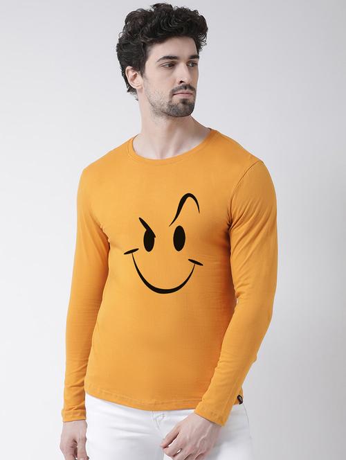 men round neck chest print t-shirt - 20687090 - Very Small Image - 1