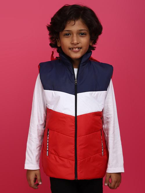 boys color block quilted jacket - 20687206 - Very Small Image - 1