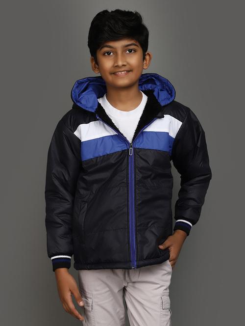boys color block quilted jacket - 20687244 - Very Small Image - 1