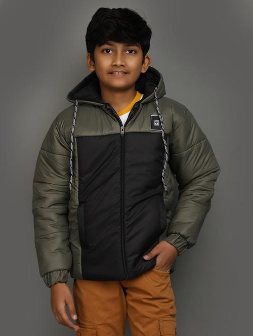 boys color block quilted jacket - 20687248 - Very Small Image - 1