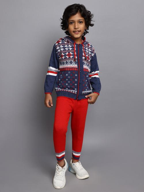 boys wool blend full lenght twin set - 20687553 - Very Small Image - 1