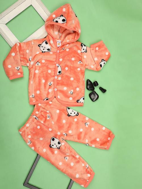 kids quirky woolen full lenght twin set - 20687697 - Very Small Image - 1