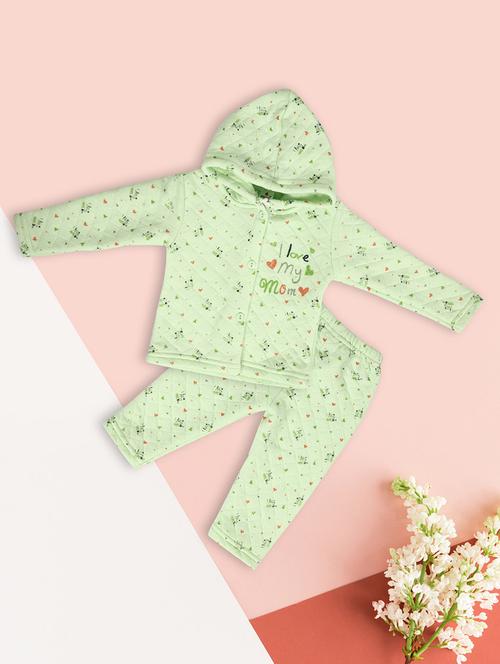 kids woolen full lenght twin set - 20687717 - Very Small Image - 1
