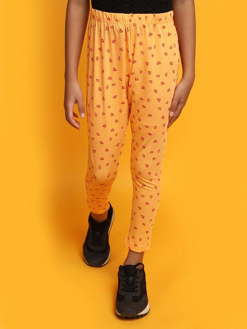 yellow printed legging - 20687956 - Very Small Image - 1