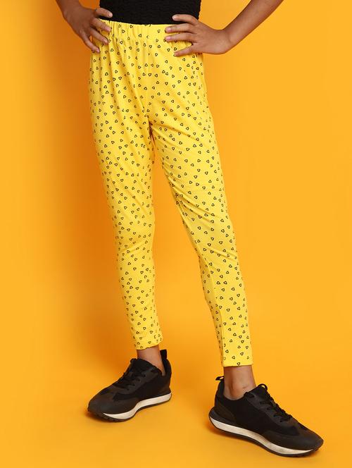 yellow printed legging - 20687960 - Very Small Image - 1