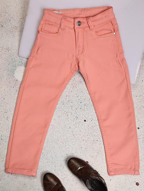 girls mid rise solid casual trouser - 20688022 - Very Small Image - 1