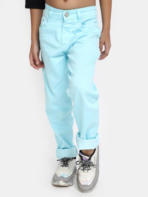 girls light blue solid mid rise jeans - 20688049 - Very Small Image - 1