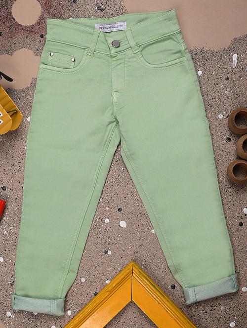 girls mid rise solid casual trouser - 20688064 - Very Small Image - 1