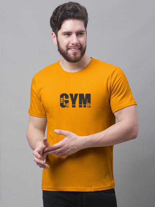 men round neck chest print t-shirt - 20688131 - Very Small Image - 1