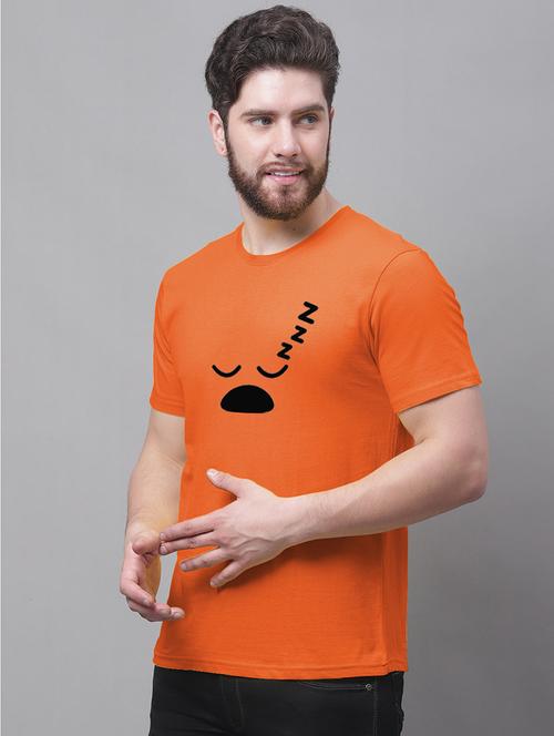 men round neck chest print t-shirt - 20688153 - Very Small Image - 1