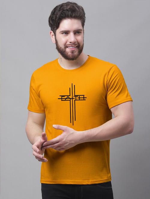 men round neck chest print t-shirt - 20688188 - Very Small Image - 1