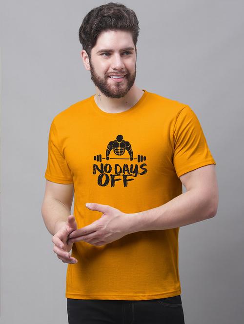 men round neck chest print t-shirt - 20688204 - Very Small Image - 1