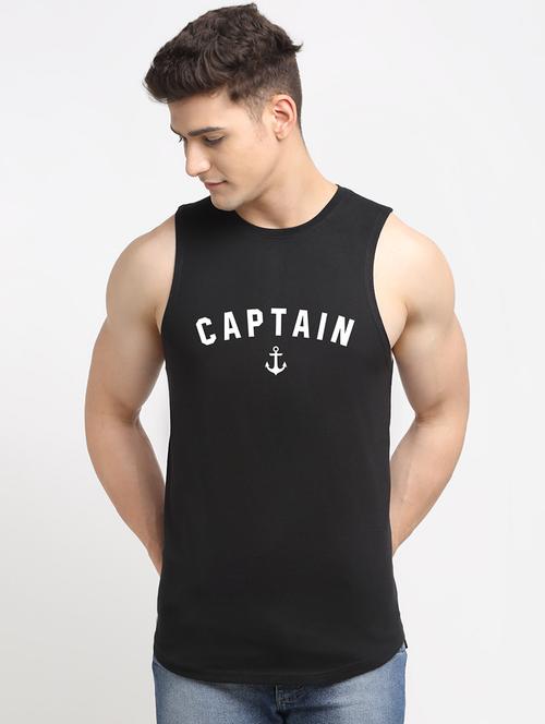 man typographic sleeveless vest - 20688768 - Very Small Image - 1
