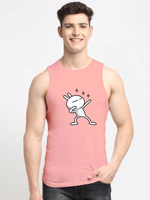 man printed sleeveless vest - 20692725 - Very Small Image - 1