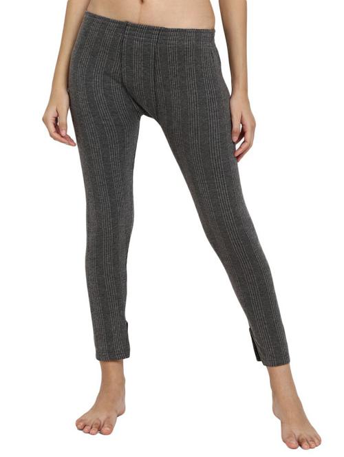 charcoal melange poly cotton thermals & inner wear - 20699564 - Very Small Image - 1