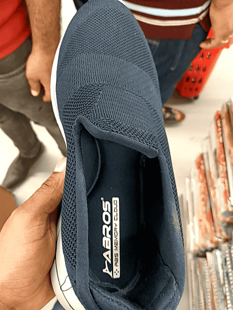 navy blue pu (polyurethane) sports shoes - 20700007 - Very Small Image - 1