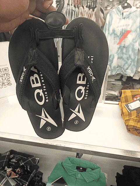 navy blue pu (polyurethane) slippers - 20701105 - Very Small Image - 1