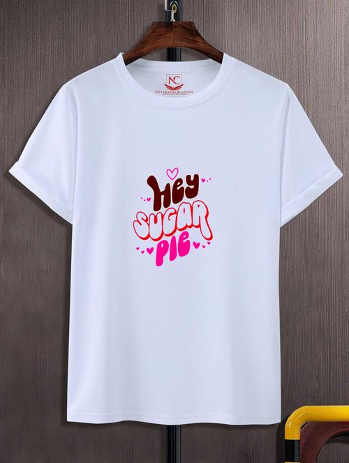 Unisex Typographic Printed T-shirt - 20719823 - Very Small Image - 1